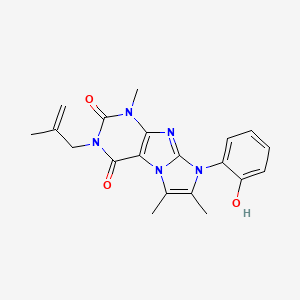 molecular formula C20H21N5O3 B4642392 8-(2-hydroxyphenyl)-1,6,7-trimethyl-3-(2-methyl-2-propen-1-yl)-1H-imidazo[2,1-f]purine-2,4(3H,8H)-dione 