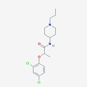 molecular formula C17H24Cl2N2O2 B4642398 2-(2,4-dichlorophenoxy)-N-(1-propyl-4-piperidinyl)propanamide 