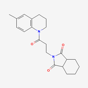 2-[3-(6-methyl-3,4-dihydro-1(2H)-quinolinyl)-3-oxopropyl]hexahydro-1H-isoindole-1,3(2H)-dione