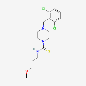 molecular formula C16H23Cl2N3OS B4642428 4-(2,6-dichlorobenzyl)-N-(3-methoxypropyl)-1-piperazinecarbothioamide 