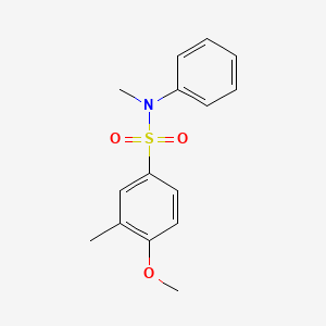 molecular formula C15H17NO3S B4642441 4-methoxy-N,3-dimethyl-N-phenylbenzenesulfonamide 