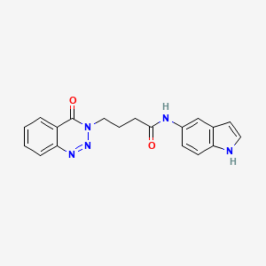 N-1H-indol-5-yl-4-(4-oxo-1,2,3-benzotriazin-3(4H)-yl)butanamide