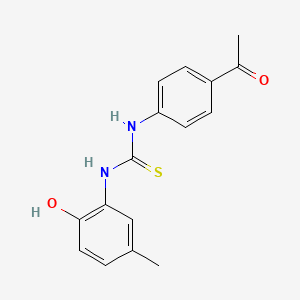 N-(4-acetylphenyl)-N'-(2-hydroxy-5-methylphenyl)thiourea