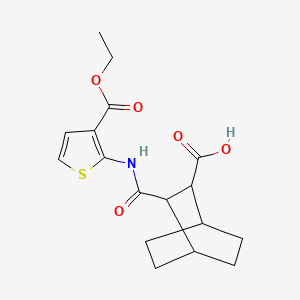 3-({[3-(ethoxycarbonyl)-2-thienyl]amino}carbonyl)bicyclo[2.2.2]octane-2-carboxylic acid