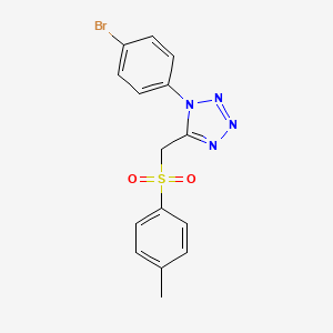 1-(4-bromophenyl)-5-{[(4-methylphenyl)sulfonyl]methyl}-1H-tetrazole