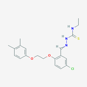 5-chloro-2-[2-(3,4-dimethylphenoxy)ethoxy]benzaldehyde N-ethylthiosemicarbazone