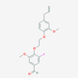 molecular formula C20H21IO5 B4642573 4-[2-(4-allyl-2-methoxyphenoxy)ethoxy]-3-iodo-5-methoxybenzaldehyde 