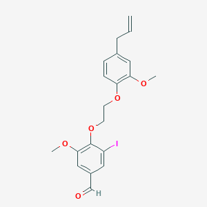 4-[2-(4-allyl-2-methoxyphenoxy)ethoxy]-3-iodo-5-methoxybenzaldehyde