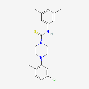 molecular formula C20H24ClN3S B4642595 4-(5-chloro-2-methylphenyl)-N-(3,5-dimethylphenyl)-1-piperazinecarbothioamide 