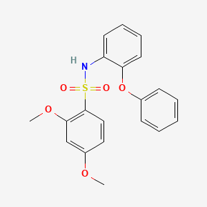 molecular formula C20H19NO5S B4642602 2,4-dimethoxy-N-(2-phenoxyphenyl)benzenesulfonamide 