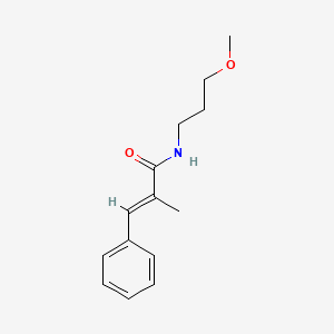 molecular formula C14H19NO2 B4642613 N-(3-methoxypropyl)-2-methyl-3-phenylacrylamide 