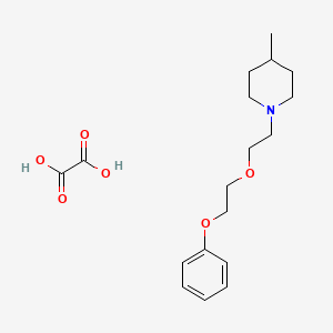 molecular formula C18H27NO6 B4642639 4-methyl-1-[2-(2-phenoxyethoxy)ethyl]piperidine oxalate 