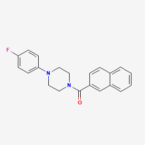 molecular formula C21H19FN2O B4642647 1-(4-fluorophenyl)-4-(2-naphthoyl)piperazine 