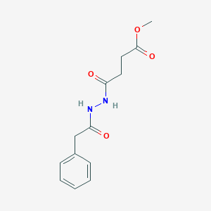 molecular formula C13H16N2O4 B464267 Methyl 4-oxo-4-[2-(phenylacetyl)hydrazino]butanoate CAS No. 315249-38-8