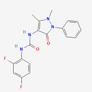 N-(2,4-difluorophenyl)-N'-(1,5-dimethyl-3-oxo-2-phenyl-2,3-dihydro-1H-pyrazol-4-yl)urea