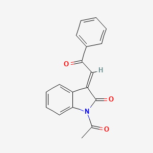 molecular formula C18H13NO3 B4642719 1-acetyl-3-(2-oxo-2-phenylethylidene)-1,3-dihydro-2H-indol-2-one 