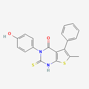 3-(4-hydroxyphenyl)-2-mercapto-6-methyl-5-phenylthieno[2,3-d]pyrimidin-4(3H)-one