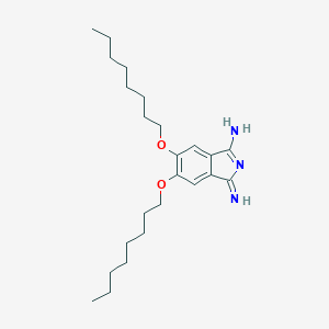 molecular formula C24H39N3O2 B046428 1,3-二亚氨基-5,6-双(辛氧基)异吲哚啉 CAS No. 118156-18-6