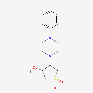 4-(4-phenyl-1-piperazinyl)tetrahydro-3-thiopheneol 1,1-dioxide