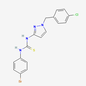 N-(4-bromophenyl)-N'-[1-(4-chlorobenzyl)-1H-pyrazol-3-yl]thiourea