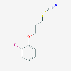 molecular formula C10H10FNOS B4642899 3-(2-fluorophenoxy)propyl thiocyanate 