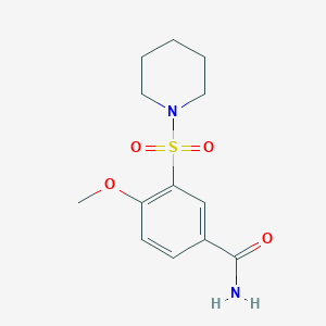 4-methoxy-3-(1-piperidinylsulfonyl)benzamide