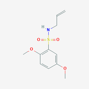 molecular formula C11H15NO4S B4642976 N-allyl-2,5-dimethoxybenzenesulfonamide 