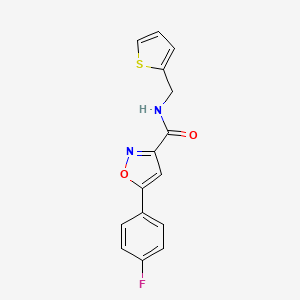 5-(4-fluorophenyl)-N-(2-thienylmethyl)-3-isoxazolecarboxamide