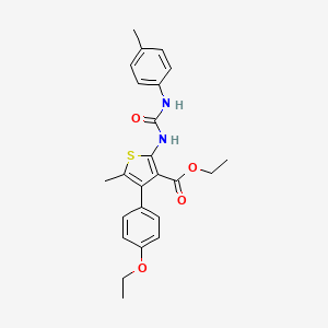 ethyl 4-(4-ethoxyphenyl)-5-methyl-2-({[(4-methylphenyl)amino]carbonyl}amino)-3-thiophenecarboxylate