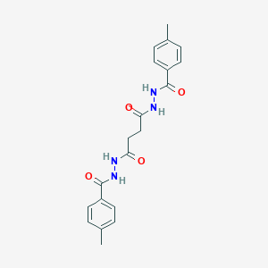 molecular formula C20H22N4O4 B464304 N'1,N'4-bis(4-methylbenzoyl)succinohydrazide 