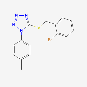 5-[(2-bromobenzyl)thio]-1-(4-methylphenyl)-1H-tetrazole