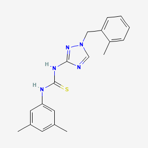 N-(3,5-dimethylphenyl)-N'-[1-(2-methylbenzyl)-1H-1,2,4-triazol-3-yl]thiourea