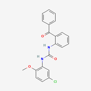 molecular formula C21H17ClN2O3 B4643092 N-(2-benzoylphenyl)-N'-(5-chloro-2-methoxyphenyl)urea 