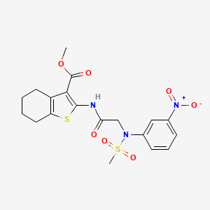 methyl 2-{[N-(methylsulfonyl)-N-(3-nitrophenyl)glycyl]amino}-4,5,6,7-tetrahydro-1-benzothiophene-3-carboxylate