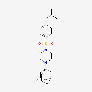 1-(1-adamantyl)-4-[(4-isobutylphenyl)sulfonyl]piperazine