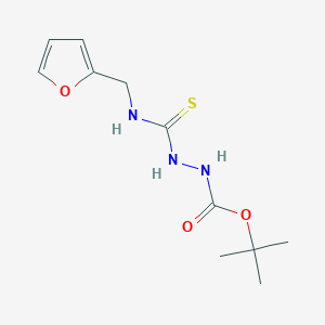 molecular formula C11H17N3O3S B4643146 tert-butyl 2-{[(2-furylmethyl)amino]carbonothioyl}hydrazinecarboxylate 