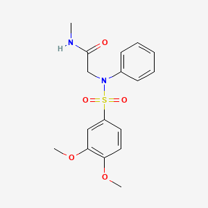 N~2~-[(3,4-dimethoxyphenyl)sulfonyl]-N~1~-methyl-N~2~-phenylglycinamide