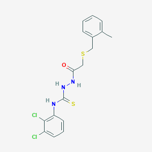 N-(2,3-dichlorophenyl)-2-{[(2-methylbenzyl)thio]acetyl}hydrazinecarbothioamide