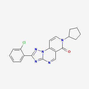 2-(2-chlorophenyl)-7-cyclopentylpyrido[3,4-e][1,2,4]triazolo[1,5-a]pyrimidin-6(7H)-one