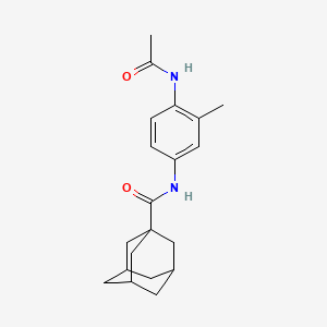 N-[4-(acetylamino)-3-methylphenyl]-1-adamantanecarboxamide