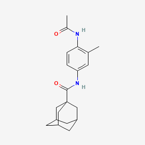 molecular formula C20H26N2O2 B4643233 N-[4-(acetylamino)-3-methylphenyl]-1-adamantanecarboxamide 