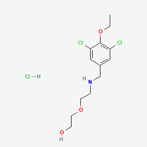 molecular formula C13H20Cl3NO3 B4643239 2-{2-[(3,5-dichloro-4-ethoxybenzyl)amino]ethoxy}ethanol hydrochloride 