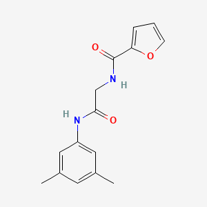 molecular formula C15H16N2O3 B4643240 N-{2-[(3,5-dimethylphenyl)amino]-2-oxoethyl}-2-furamide 