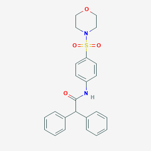 molecular formula C24H24N2O4S B464328 N-[4-(morpholin-4-ylsulfonyl)phenyl]-2,2-diphenylacetamide CAS No. 289700-48-7