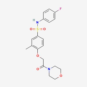 N-(4-fluorophenyl)-3-methyl-4-[2-(4-morpholinyl)-2-oxoethoxy]benzenesulfonamide