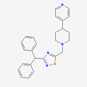 molecular formula C26H26N4O B4643349 4-(1-{[3-(diphenylmethyl)-1,2,4-oxadiazol-5-yl]methyl}-4-piperidinyl)pyridine 