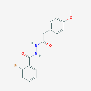 molecular formula C16H15BrN2O3 B464336 2-bromo-N'-[(4-methoxyphenyl)acetyl]benzohydrazide CAS No. 315676-16-5