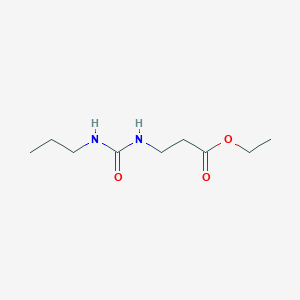 molecular formula C9H18N2O3 B4643387 ethyl N-[(propylamino)carbonyl]-beta-alaninate 