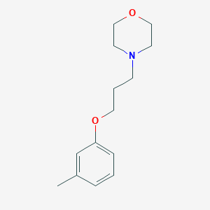 molecular formula C14H21NO2 B4643426 4-[3-(3-methylphenoxy)propyl]morpholine 