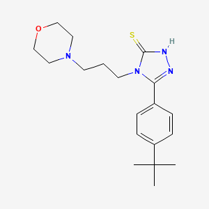 5-(4-tert-butylphenyl)-4-[3-(4-morpholinyl)propyl]-2,4-dihydro-3H-1,2,4-triazole-3-thione